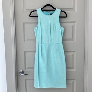 J Crew mint aqua sheath dress